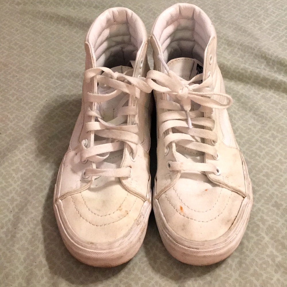 White Old Skool High-top Vans